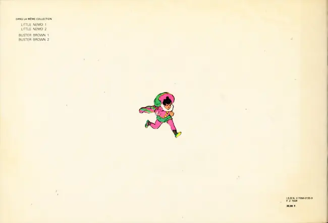 Verso de l'album Little Nemo 1