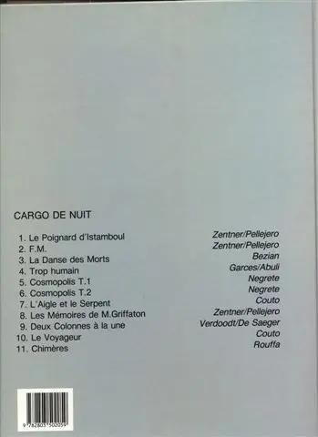 Verso de l'album L'Aigle et le serpent