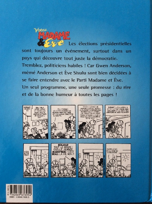 Verso de l'album Madame et Eve Tome 2 Votez Madame et Eve