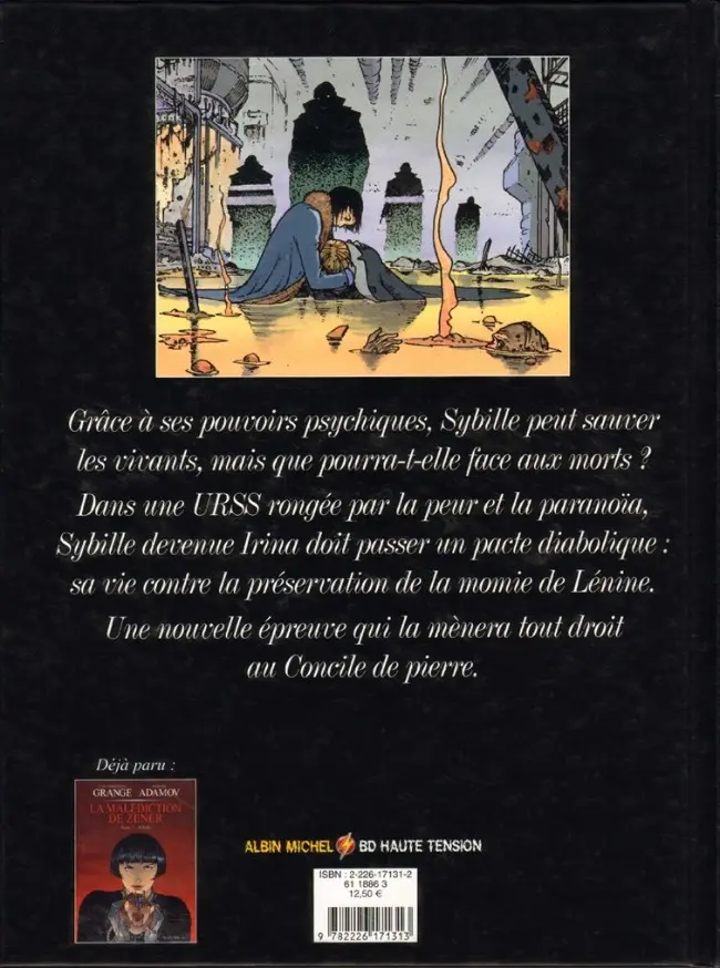 Verso de l'album La Malédiction de Zener Tome 2 Le clan des embaumeurs