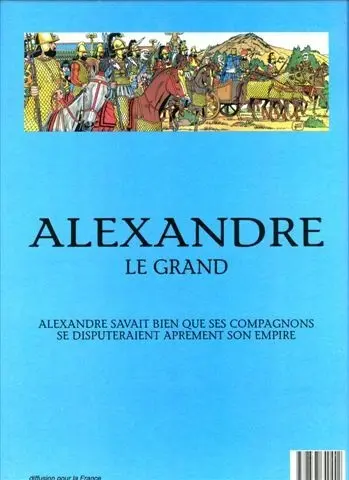 Verso de l'album Alexandre le Grand