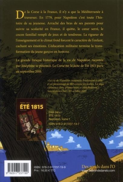 Verso de l'album Napoléon Tome 2 La Corse
