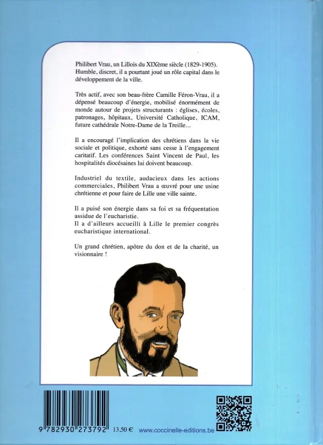 Verso de l'album Philibert Vrau dit Le Saint de Lille
