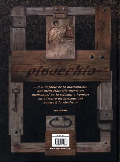Verso de l'album Pinocchio histoire d'un enfant
