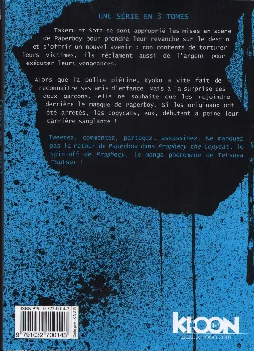 Verso de l'album Prophecy [The Copycat] (2)