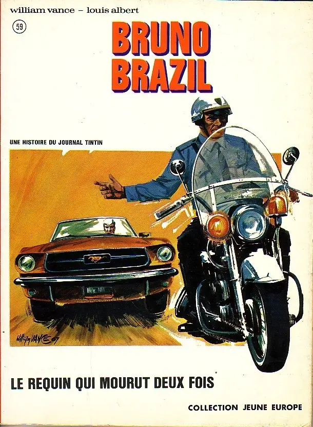 Couverture de l'album Bruno Brazil Tome 1 Le requin qui mourut deux fois