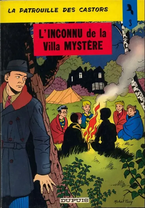 Couverture de l'album La Patrouille des Castors Tome 3 L'Inconnu de la Villa Mystère