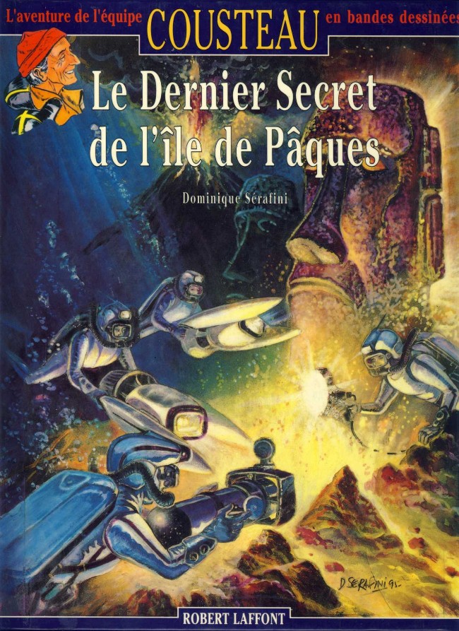 Couverture de l'album L'Aventure de l'équipe Cousteau en bandes dessinées Tome 14 Le dernier secret de l'île de Pâques