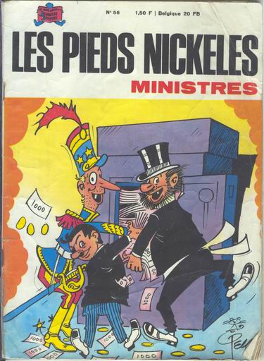 Couverture de l'album Les Pieds Nickelés Tome 56 Les Pieds Nickelés ministres