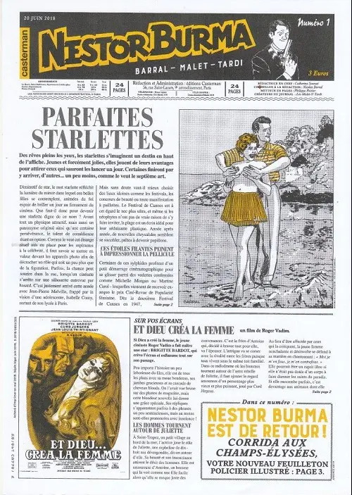 Couverture de l'album Nestor Burma Corrida aux Champs Elysées numéro 1