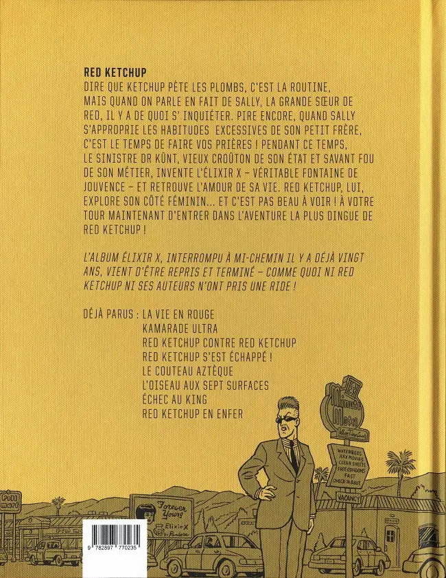 Verso de l'album Red Ketchup Tome 9 Élixir X