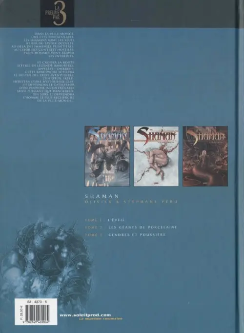 Verso de l'album Shaman