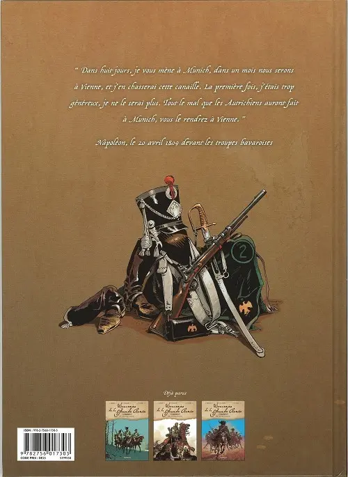 Verso de l'album Souvenirs de la Grande Armée Tome 3 1809 - Voir Vienne ou mourir !