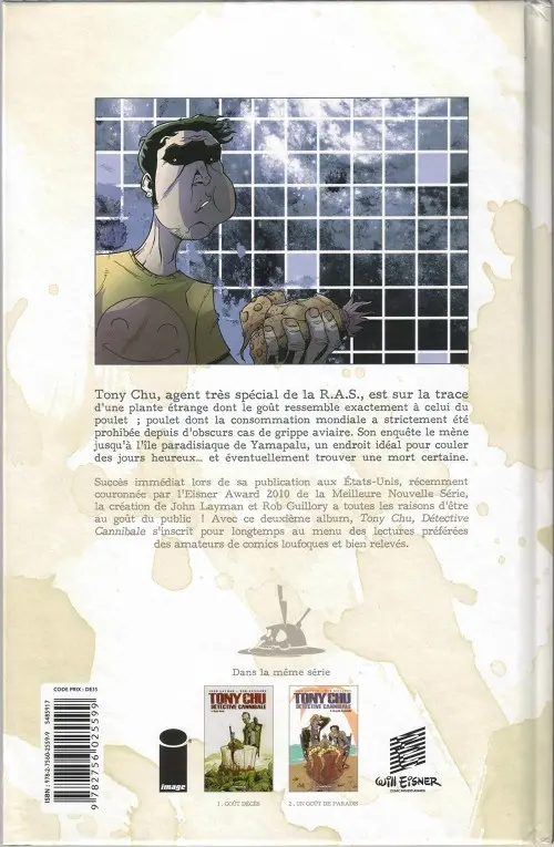 Verso de l'album Tony Chu - Détective cannibale Tome 2 Un goût de paradis