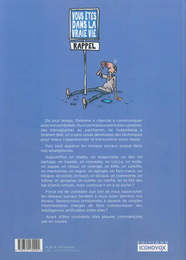 Verso de l'album Les Zéros sociaux