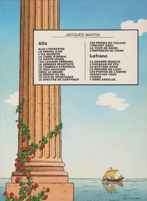 Verso de l'album Alix Tome 10 Iorix le grand