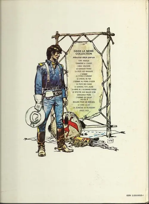 Verso de l'album Blueberry Tome 9 La piste des sioux