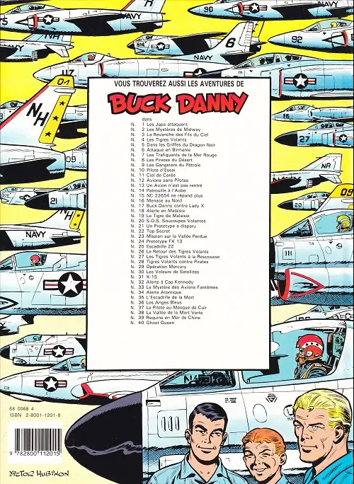 Verso de l'album Buck Danny Tome 5 Dans les griffes du Dragon Noir