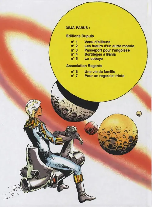 Verso de l'album Cristal Tome 6 Le Cobaye - L'extraterrestre est parmi nous