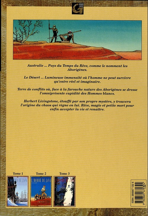 Verso de l'album L'Homme de Java Tome 2 L'Australien