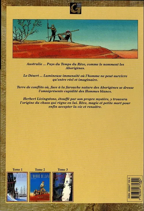 Verso de l'album L'Homme de Java Tome 2 L'Australien