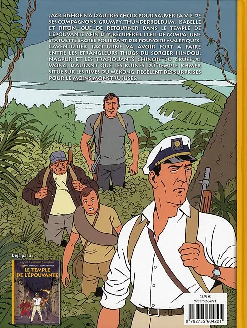 Verso de l'album Les aventures de Jack Bishop Tome 2 Panique sur le Mékong