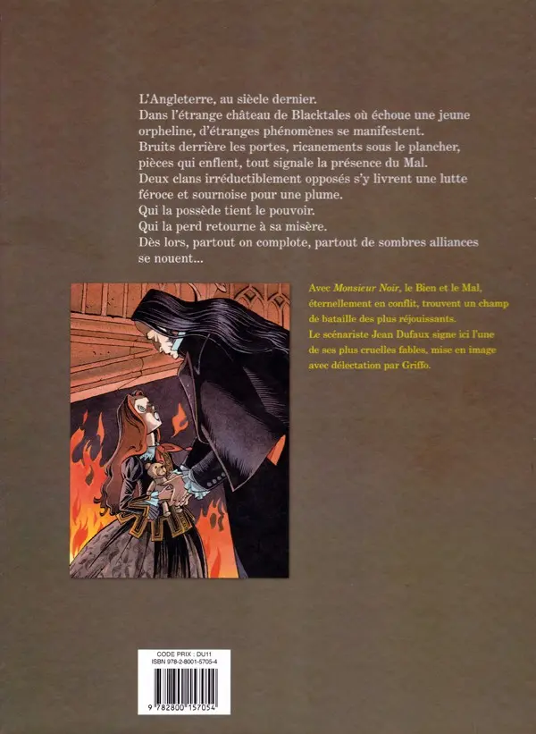 Verso de l'album Monsieur Noir Intégrale