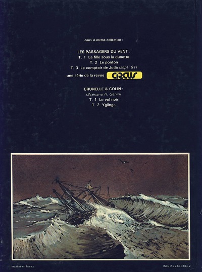 Verso de l'album Les Passagers du vent Tome 2 Le ponton