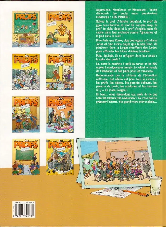 Verso de l'album Les Profs Tome 7 Mise en examen