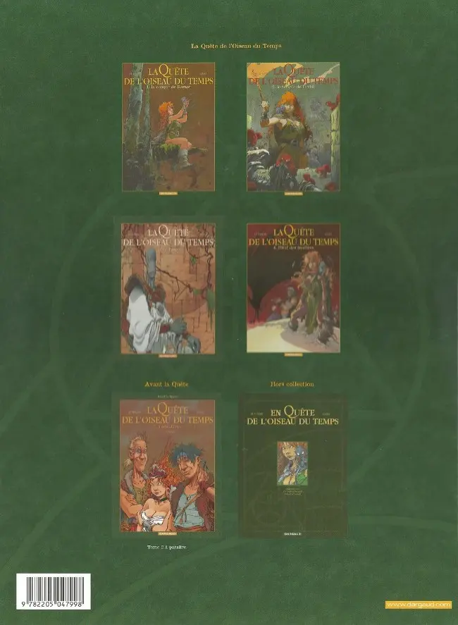 Verso de l'album La Quête de l'oiseau du temps Tome 2 Le temple de l'oubli