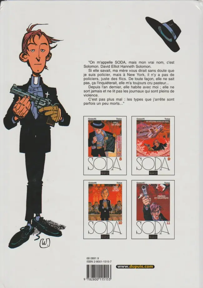 Verso de l'album Soda Tome 1 Un ange trépasse