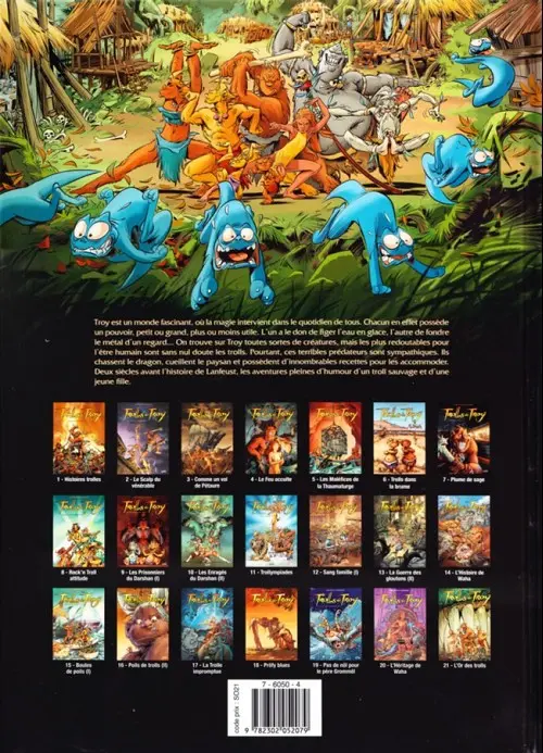 Verso de l'album Trolls de Troy Tome 1 Histoires trolles