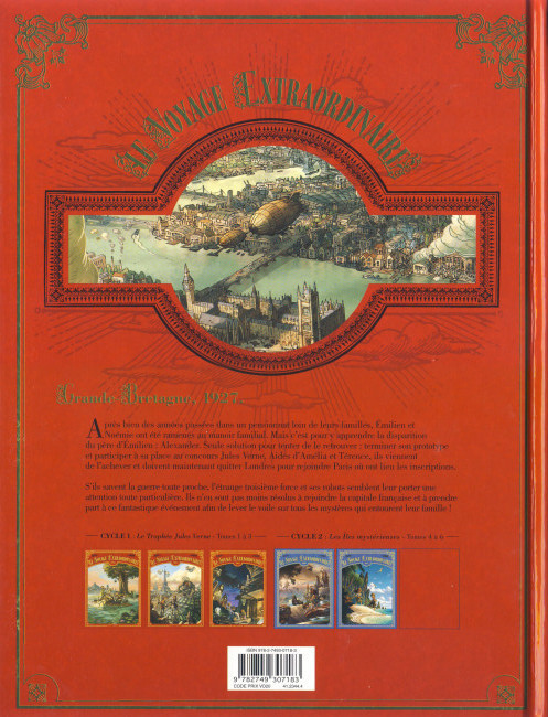 Verso de l'album Le Voyage Extraordinaire Tome 2 Le trophée Jules Verne 2/3