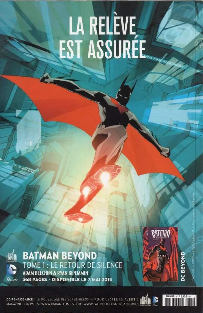 Verso de l'album Justice League Saga #19