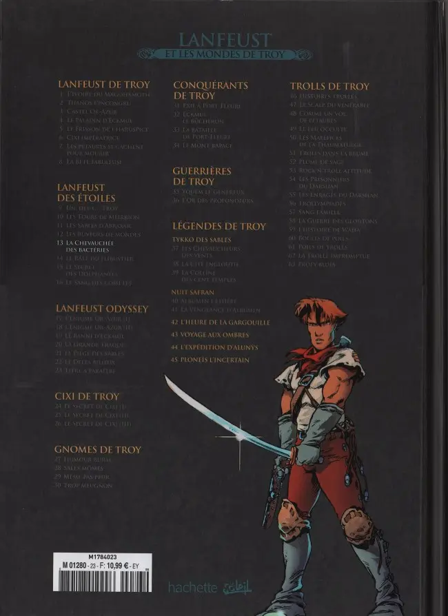 Verso de l'album Lanfeust et les mondes de Troy Tome 13 Lanfeust des Étoiles - La Chevauchée des bactéries