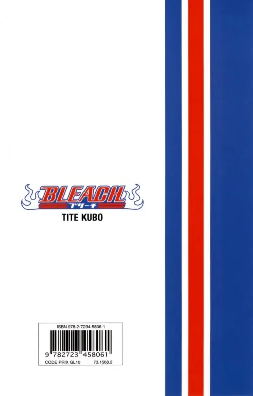 Verso de l'album Bleach Tome 21 Be my Family or Not