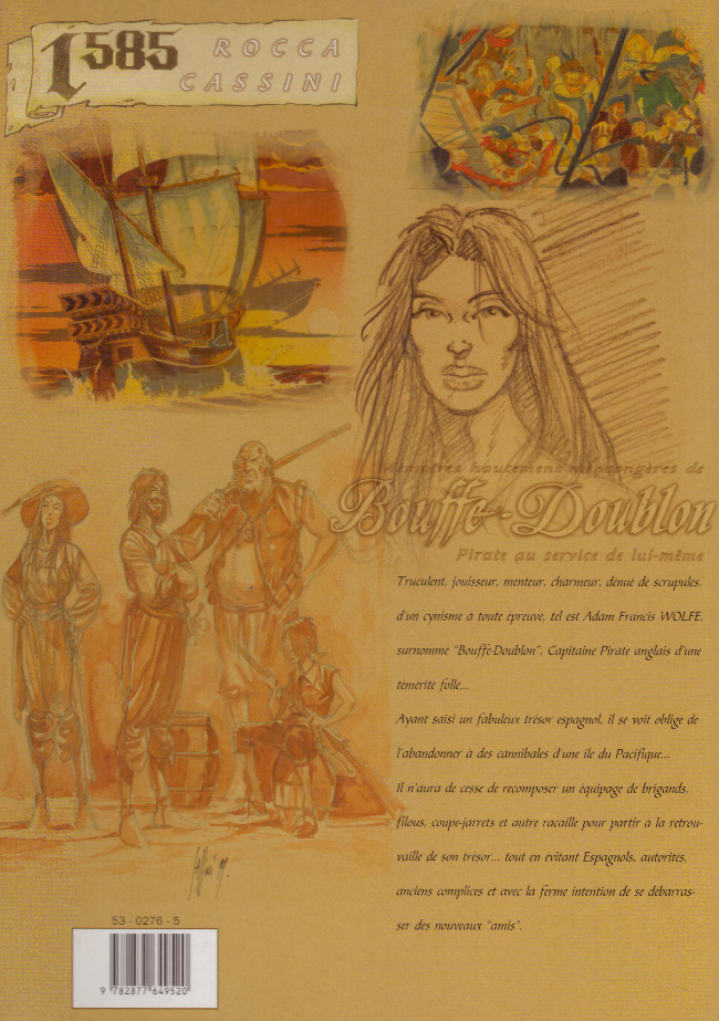 Verso de l'album Bouffe-Doublon Tome 2 À l'ouest d'Eden