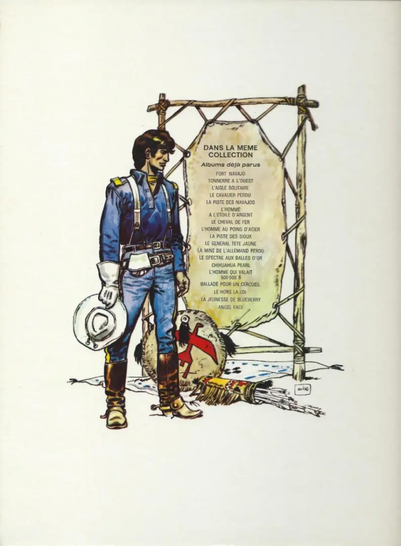 Verso de l'album Blueberry Tome 14 L'homme qui valait 500 000 $