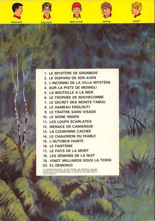 Verso de l'album La Patrouille des Castors Tome 13 La couronne cachée