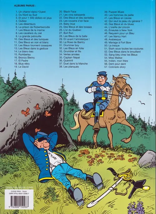 Verso de l'album Les Tuniques Bleues Tome 55 Indien, mon frère