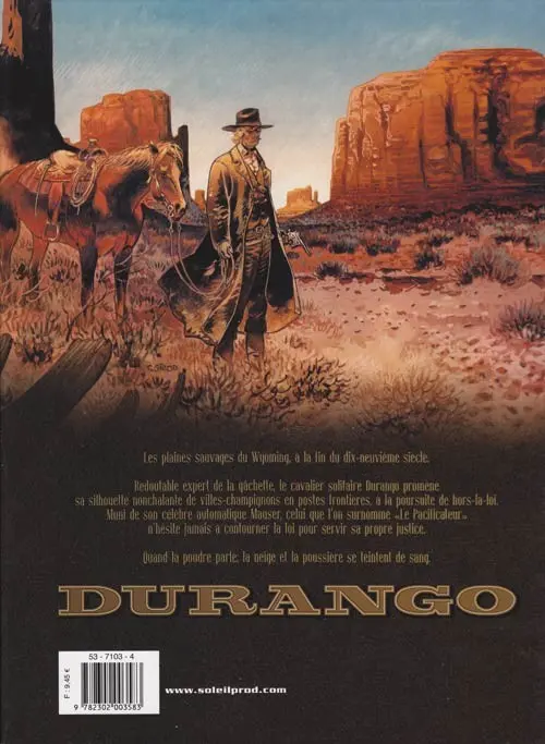 Verso de l'album Durango Tome 14 Un pas vers l'enfer