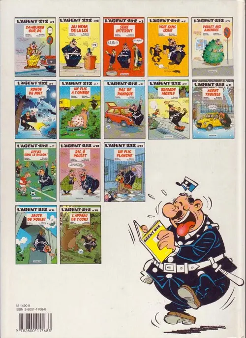 Verso de l'album L'Agent 212 Tome 12 Ris, Ô poulet