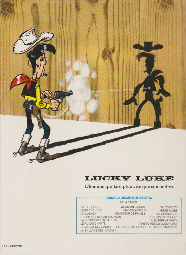 Verso de l'album Lucky Luke Tome 42 7 histoires de Lucky Luke