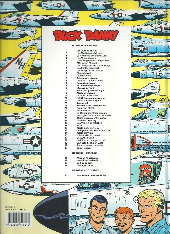 Verso de l'album Buck Danny Tome 42 Les pilotes de l'enfer