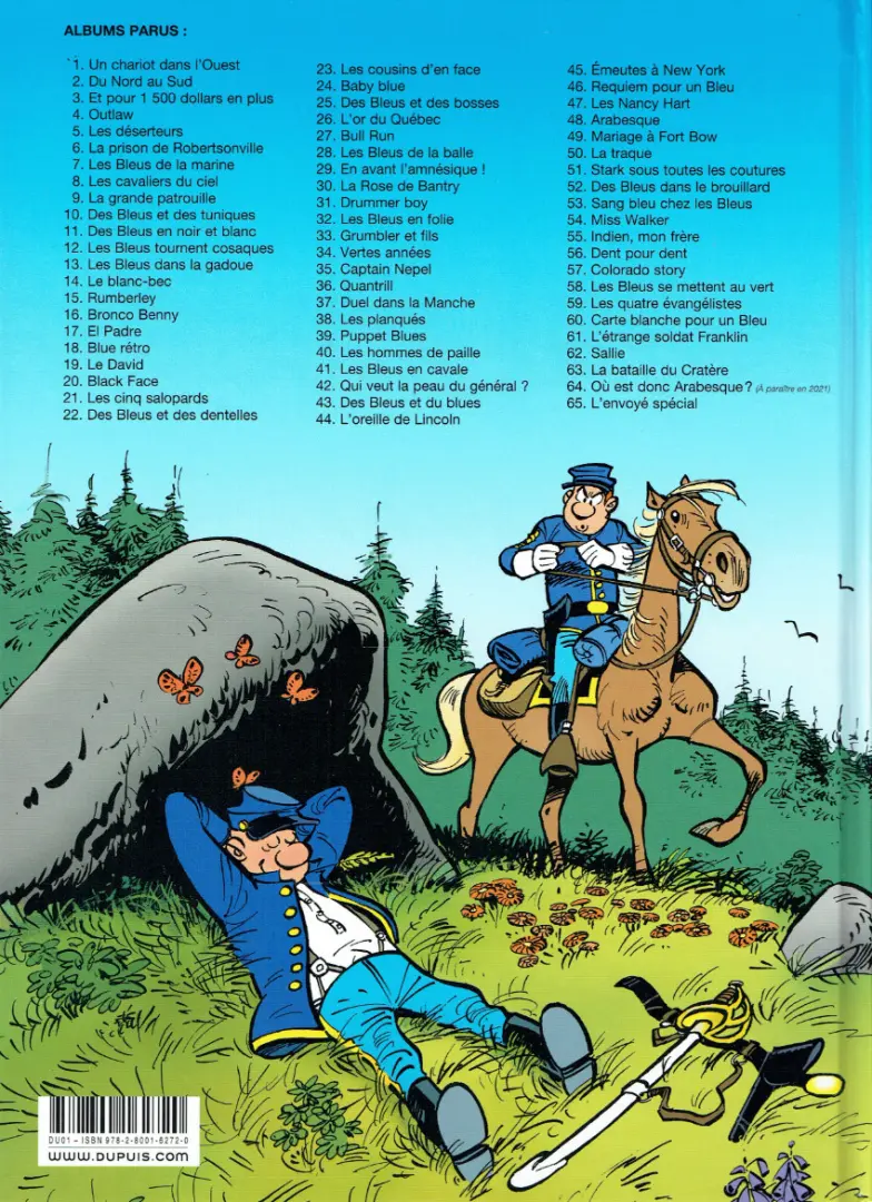 Verso de l'album Les Tuniques Bleues Tome 59 Les quatre évangélistes