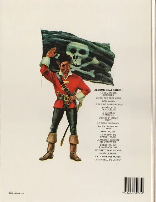 Verso de l'album Barbe-Rouge Tome 17 Le vaisseau de l'enfer