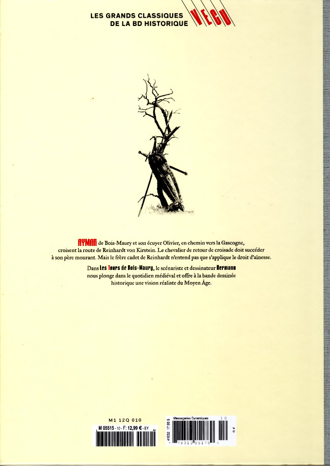 Verso de l'album Les grands Classiques de la BD Historique Vécu - La Collection Tome 11 Les Tours de Bois-Maury - Tome IV : Reinhardt