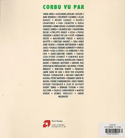 Verso de l'album Corbu vu par