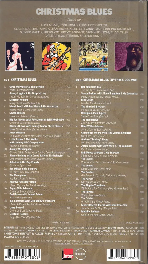 Verso de l'album BD Blues Christmas blues
