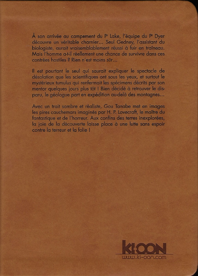 Verso de l'album Les Chefs-d'œuvre de Lovecraft Tome 2 Les montagnes hallucinées - Tome 2